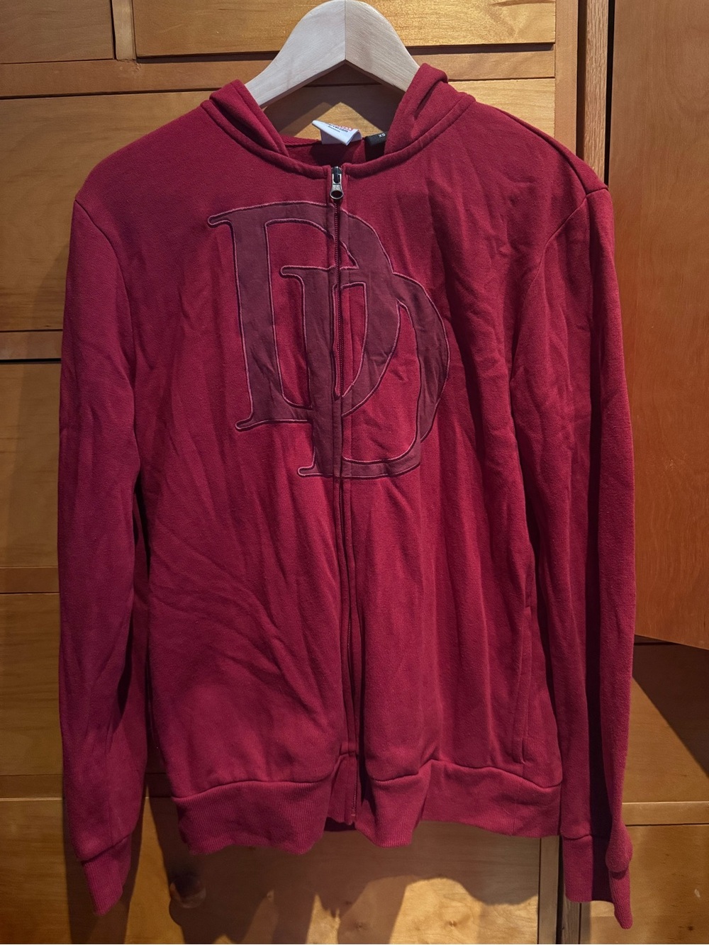 Marvel Daredevil Dark Red Maroon Classic Costume Hoodie